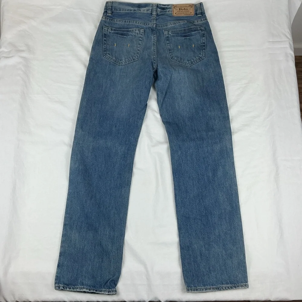 Polo Ralph Lauren ‎ Boys Size 14 Straight Leg, Adjustable Waist, Blue Jeans